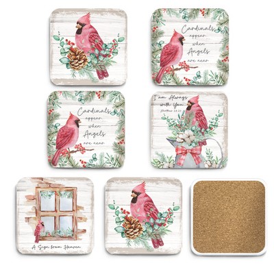 Courtside Market Cardinals 4x4 6-Piece Coaster Set