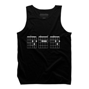 Men's Design By Humans Rocking Dad Guitar Chords By HoangCathrine Tank Top - 1 of 2