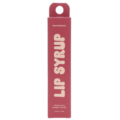 Kara Beauty Lip Syrup Moisturizing Peptide Therapy Mauve Berry 0.35 oz