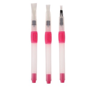 Unique Bargains Flat Brush for Watercolor Plastic 3 Pcs - 1 of 3