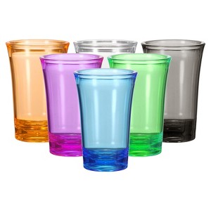 Unique Bargains Polystyrene Ombre Round Spirits Liquors Drinkware Shot Glasses 1.2oz 6 Pcs - 1 of 4