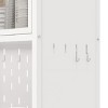 GlasFlength Kitchen Storage Farmhouse Kitchen Pantry Cabinet Freestanding Cupboard Accent Storage Cabinet for Kitchen, White, 31.5"*16.53"*73" - 4 of 4