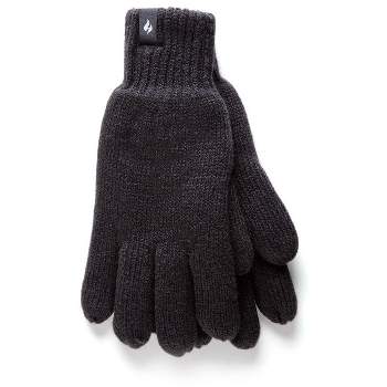 Heat Holders® Men's Flat Knit Gloves | Insulated Cold Gear Gloves | Advanced Thermal Yarn | Warm, Soft + Comfortable | Plush Lining | Winter Accessories | Men + Women’s Gift