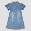Levi's® Girls' Short Sleeve Button-Up Dress - Medium Wash - 2 of 4