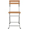 vidaXL Folding Bistro Chairs 4 pcs Solid Wood Teak and Steel - 4 of 4
