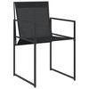 vidaXL Patio Dining Set Garden Table and Chairs Outdoor Furniture Textilene - 4 of 4