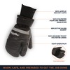 RefrigiWear Insulated 3-Finger Lined Suede Leather Mitt - image 3 of 4