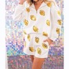 Women's Touchdown Sequin Football Shorts - Why Dress - 4 of 4