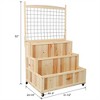 YONWAY Wooden Raised Garden Bed, Wood Outdoor Garden Raised Planter Box with Legs for Vegetables, Backyard, Patio - 3 of 4