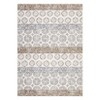 Modern Washable Area Rug for Living Room, Floral Pattern Floor Rug with Non Slip Backing, Low Pile Stain Resistant Floor Carpet - 2 of 4