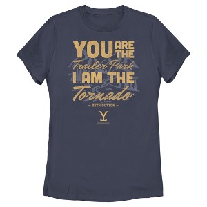 Women's Yellowstone Beth Dutton Trailer Park I Am The Tornado T-Shirt - 1 of 4