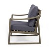 Christopher Knight Home Samwell Outdoor Acacia Wood Club Chair with Cushion - 4 of 4