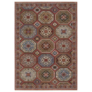 Oriental Weavers Hastings HA05R Pink/ Red Indoor Area Rug - 5'3" x 7'6" - 1 of 4