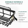 ATTOP Adhesive Shower Caddy 5 Pack, Large Capacity Bathroom Organizers and Storage, No Drilling Wall-Mounted Basket, Black - 4 of 4