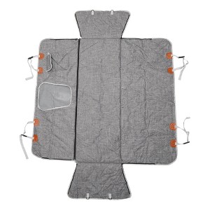 Unique Bargains Removable Pet's Car Seat Cover with Safety Belts Gray 1 Pc - 1 of 4