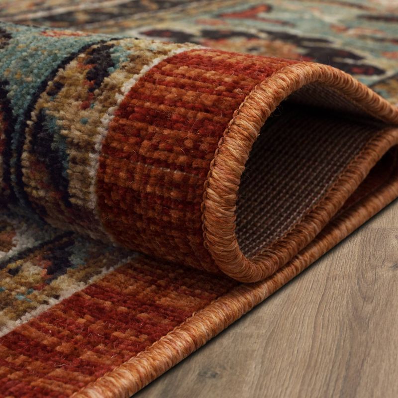 Floral Woven Rug Rust/Green - Threshold&#153;, 6 of 18