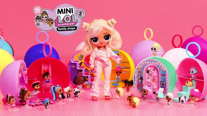 L.O.L. Surprise! Mini Family - with 3 Dolls, Surprises, Mini Collectible Dolls, Ball Playset, Mini Tween Fashion Dolls, 2 of 8, play video
