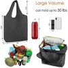 10 Pack Black Reusable Grocery Bags with Storage Pouch Reusab - 2 of 4
