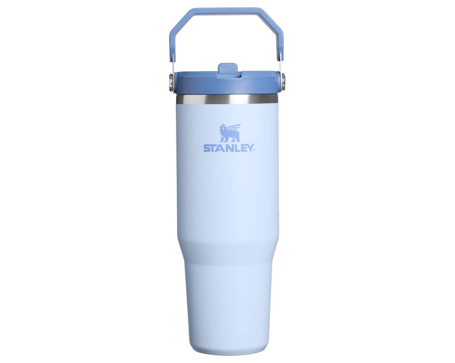 Stanley 30 oz Stainless Steel Ice Flow Flip Straw Tumbler Light Denim Western