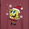 Women's - SpongeBob SquarePants - Dear Santa Lightweight French Terry Wide Neck Long Sleeve Shirt - 2 of 4