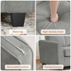 83 Inch Modern 3 Seater Sofa,Deep Seat Couch with Washable Detatchable Covers,Comfy Chenille Couch,Oversized Cloud Sofa for Living Room,Apartment - 4 of 4
