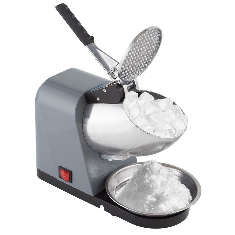Great Northern Popcorn 2.4 lbs per minute Electric Three-Blade Snow Cone Machine - 170W Ice Shaver Countertop Crushed Ice Maker - Gray, 1 of 12