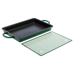Curtis Stone Dura-Pan+ 2-in-1 Baker/Griddle Pan with Silicone Mat Refurbished - 1 of 4