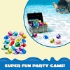 Joyfy 17 Pcs Diving Pool Toys, 16 Big Colorful Diamond Gems with Pirate Treasure Chest, Swimming Dive Toy for Kids Underwater Adventure Pool Games - 2 of 4