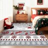 Christmas Area Rugs for Living Room Bedroom Xmas Snowflakes Snowman Festival Winter Decorations Rugs - 2 of 4