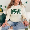 Simply Sage Market Love Clover Puff  Garment Dyed Long Sleeve - 2 of 4