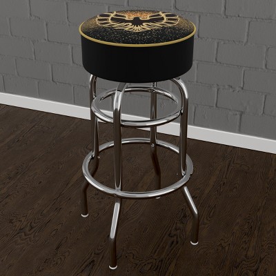 Pontiac Firebird Black Swivel Metal Bar Stool