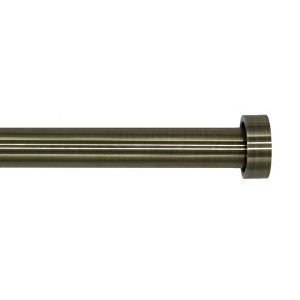 Linen Avenue End Cap Single and Double Window Curtain Rod Set - 1 of 4
