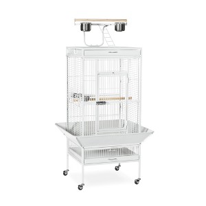 Prevue Select Wrought Iron Parrot Bird Cage 24x20x60", Chalk White - 1 of 4