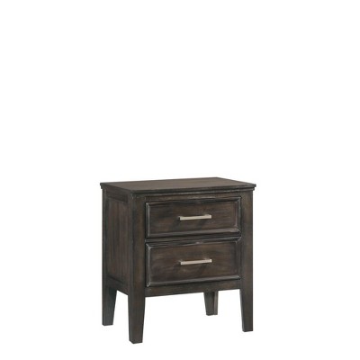 New Classic Furniture,Andover Wood Nightstand with 2 Drawers in Nutmeg