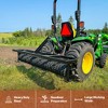 Field Tuff 5' 3 Point Cultipacker, 26 Cast Iron Packer Wheels, 60" Working Width, Fits Category 1 Hitch, Ideal for ATV/Tractor Lawn Attachments, Black - 2 of 4