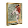 Kids' Wall Art by Melissa Wang Baseball Pitcher Sports Painting Gold Framed Kids' Floater Canvas - Stupell Industries: Sport Artwork - 2 of 4