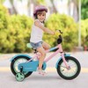 Infans 12" Kids Bike w/Adjustable Saddle Handlebar Removable Training Wheels Handbrake - 3 of 4