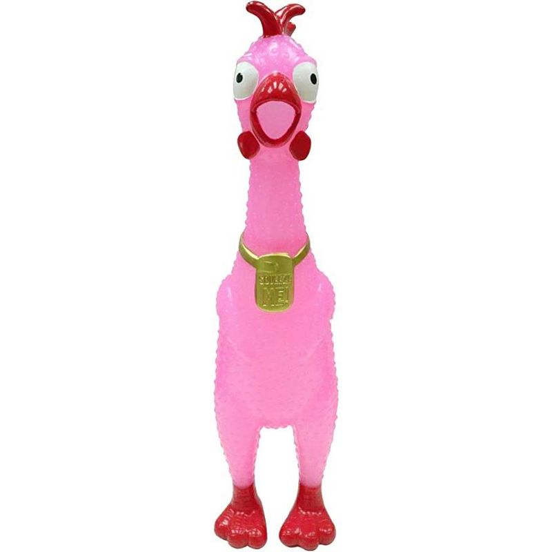 Animolds Squeeze Me Rubber Chicken Toy Screaming Rubber Chickens for Kids Novelty Squeaky Toy Chicken TikTok Sensation Glow In The Dark, 1 of 4