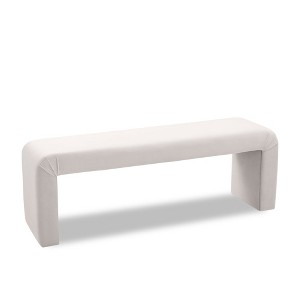 Meridian Furniture,Minimalist Velvet Bench - 1 of 4