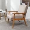 MYINDA 25.38'' Wide Classic Mid-Century Modern Arm Chair, Light Camel - 2 of 4