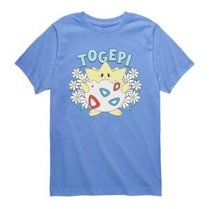 Boys' - Pokémon - Floral Togepi Short Sleeve Graphic T-Shirt - 1 of 3