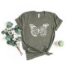 Simply Sage Market Women's Butterfly and Flowers Short Sleeve Graphic Tee - 3 of 4