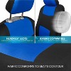 TruAIR Car Seat Covers Full Set (Blue/Black) - 3 of 4