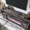 SinCiDo Fireplace TV Stand for 85" TV, w/ Sliding Barn Doors, Remote Control Adjustable 3D Fireworks and LED Lamp, w/ 42" Electric Fireplace TV Stand - 4 of 4