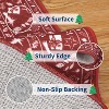 GustoWave Christmas Non Shedding Xmas Decorative Throw Rug for Living Room, Bedroom, Red - 3 of 4