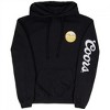 Mens Coors Banquet Beer Sepia Tone Mountains Front and Back Print Hoodie - 4 of 4