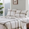 Sapphtopaz Bedding Set, Cotton Flannel Brushed on Both Sides Bedding Set 1 Fitted Sheet, 1 Flat Sheet, and Pillowcases, Machine Washable - 3 of 4