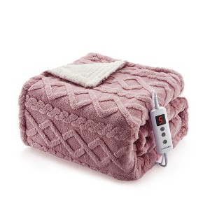 Coucheta Electric Blanket, Thick Tufted Plush Heated Blanket,10 Heat&Time Settings,ETL Certified Machine Washable Heated Throw,Multiple Sizes&Colors - 1 of 4