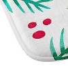Angela Minca Xmas branches white Memory Foam Bath Mat - Deny Designs - 3 of 4