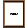 PosterPalooza | Weathered Gold Picture Frame - UV Acrylic, Foam Board Backing, Hanging Hardware - 2 of 4